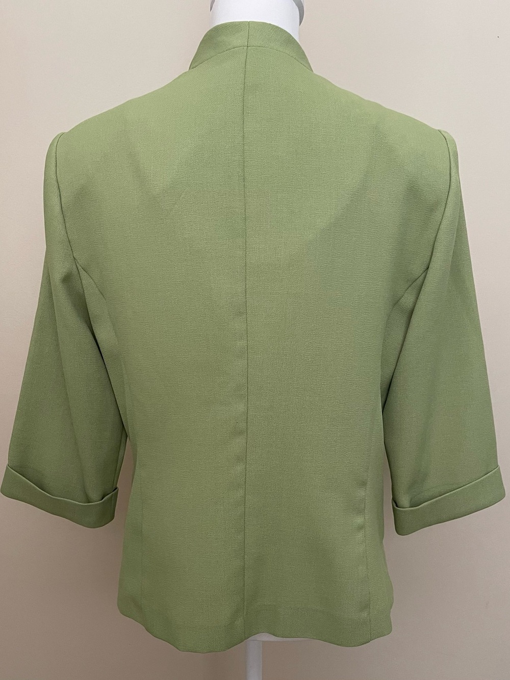 VTG Perceptions Lime Green, Navy, & White Three-Piece Pant Suit, Size 12P - Picture 3 of 16